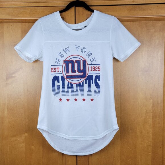 NFL Tops - NFL Women's New York Giants White Mesh Tee Shirt - M